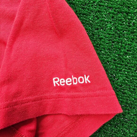 Houston Texans Polo Shirt Mens Small/ Medium Red Reebok NFL Football Embroidered - Picture 4 of 9